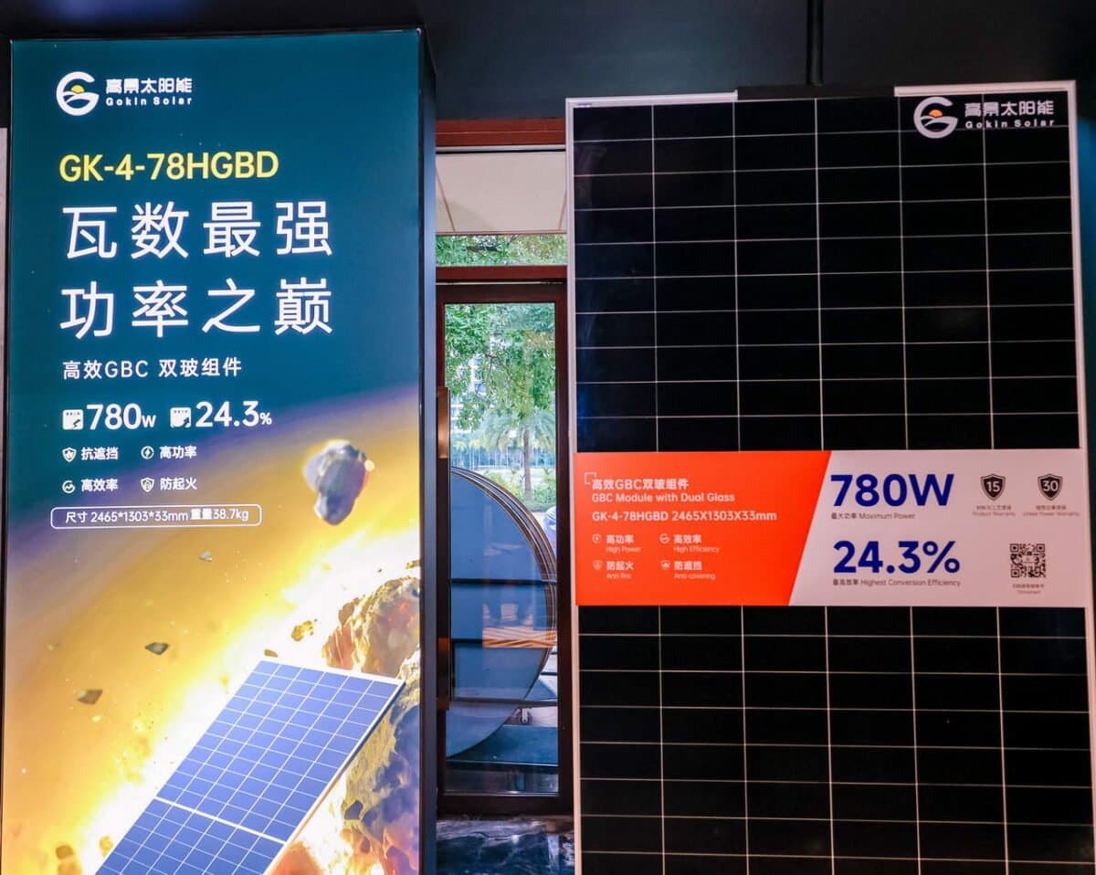 Gokin Solar apresenta nova linha de módulos solares de contato traseiro